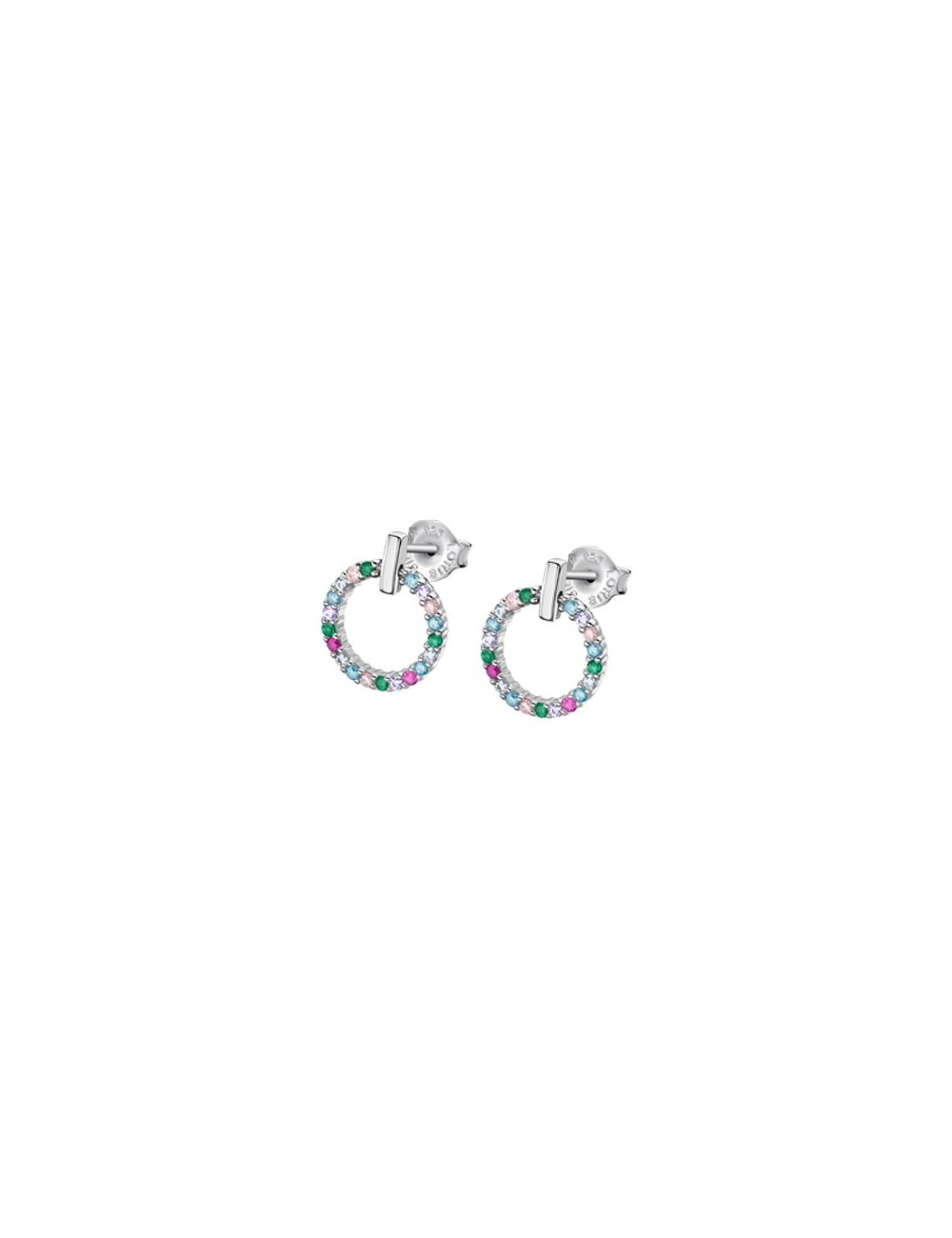 Lotus Silver Orecchini Donna Argento 925 Con Zirconi – Cerchio Lucido – Regalo Ideale Gioiello Trendy