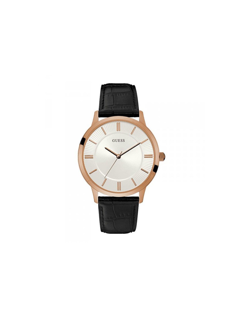 Guess Orologio Uomo Cronografo W1047G1 - Cinturino Silicone Nero, Quadrante 47mm, Impermeabile 10ATM